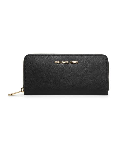 michael kors saffiano continental black wallets|michael kors saffiano leather tote.